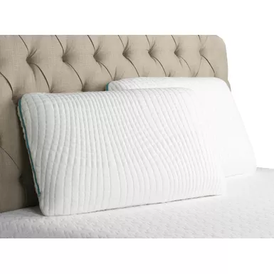 image of FlexSleep Gel Infused Memory Foam Ventilated King Pillow with sku:812894019484-sby