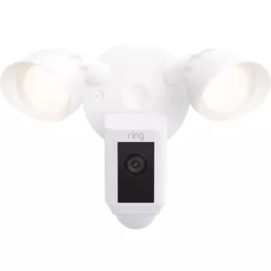 image of Ring - Floodlight Cam Plus Outdoor Wired 1080p Surveillance Camera - White with sku:bb21746473-bestbuy
