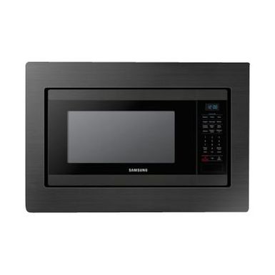 image of Samsung 1.9 Cu. Ft. Fingerprint Resistant Black Stainless Steel Countertop Microwave For Built-in Application with sku:ms19m8020tg-electronicexpress