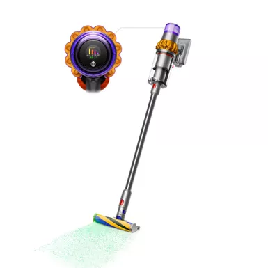 image of Dyson - V15 Detect Cordless Vacuum with 8 accessories - Yellow/Nickel with sku:447261-01-powersales