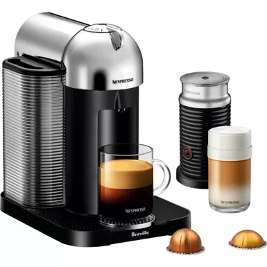 Nespresso - Vertuo Chrome by Breville with Aeroccino3 - Chrome