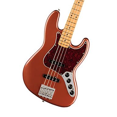 image of Fender Player Plus Jazz Bass Guitar, Aged Candy Apple Red with sku:fe0147372370-adorama
