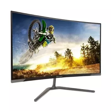 image of Acer - AOPEN 27HC5R S3biip 27” Curved FHD Gaming Monitor with AMD FreeSync Premium (1 x Display Port 1.4 & 2 x HDMI 2.0 Ports) - Black with sku:bb22253944-bestbuy