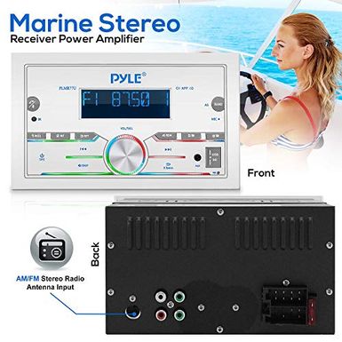 Rent to own Pyle Bluetooth Marine Radio Receiver - 300W Double DIN Boat