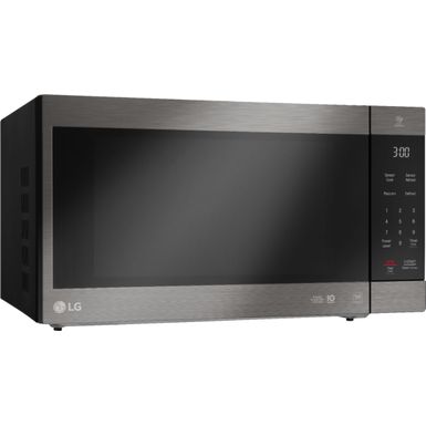 Angle Zoom. LG - NeoChef 2.0 Cu. Ft. Countertop Microwave with Sensor Cooking and EasyClean - Black stainless steel