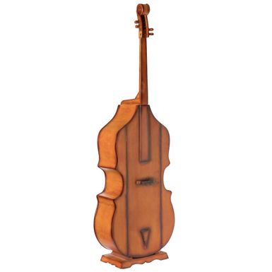 image of 6.5 Feet Tall Violin, 3 Shelf Large Violin Shaped Cabinet With Door - Brown with sku:yxi6_hotxjk1h13sl45qcqstd8mu7mbs-overstock