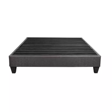 image of Speedy Grey 14 in. King No Tool Bed Frame Mattress Foundation with sku:38237-primo