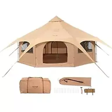image of VEVOR Tents Canvas Tent with sku:b0ctkkd971-amazon