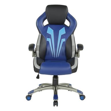 image of OSP Home Furnishings - Ice Knight Gaming Chair in - Blue with sku:bb21977631-6472064-bestbuy-osphomefurnishings