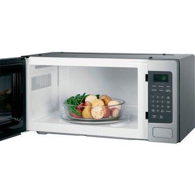 Alt View Zoom 12. GE - Profile Series 1.1 Cu. Ft. Mid-Size Microwave with Sensor Cooking - Stainless steel