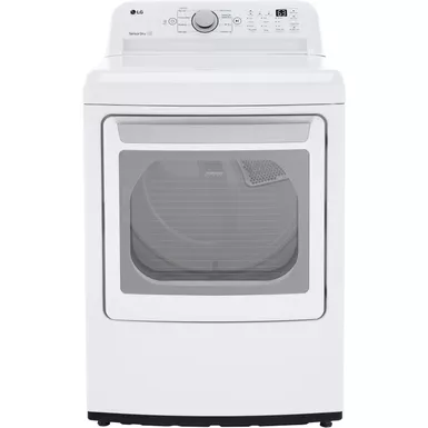 image of LG - 7.3 Cu. Ft. Smart Gas Dryer with Sensor Dry - White with sku:dlg7151w-almo