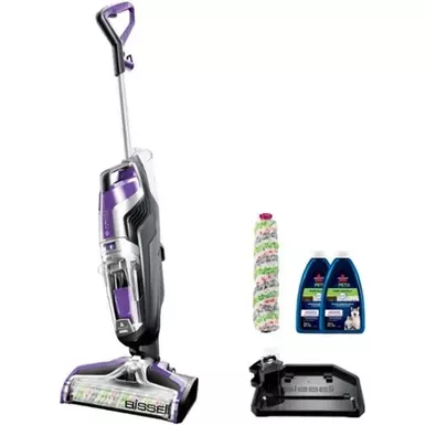 image of BISSELL - CrossWave Pet Pro All-in-One Multi-Surface Cleaner - Grapevine Purple and Sparkle Silver with sku:bb20935781-bestbuy