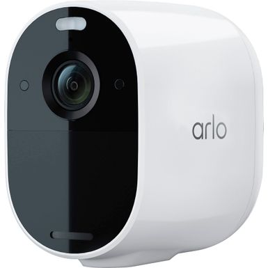 image of Arlo - Essential Spotlight Camera – Indoor/Outdoor Wire-Free 1080p Security Camera - White with sku:bb21571179-6416337-bestbuy-arlo