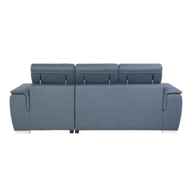 McCoy 2-Piece Sofa Chaise with Pull-Out Bed - Blue