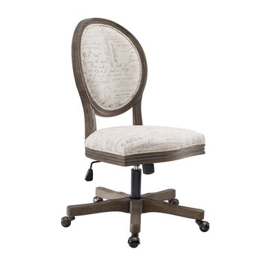 image of Eckert Office Chair French Script Print with sku:lfxs1434-linon