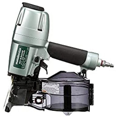 image of Metabo HPT Coil Siding Nailer, 1-1/2 inch to 2-1/2 inch Siding Nails, Side load, Tilt Bottom Magazine (NV65AH2) Metabo HPT NV65AH2 Siding Nailer with sku:b07l5gmp23-amazon