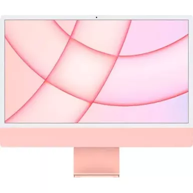 image of iMac 24" with Retina 4.5K display All-In-One - Apple M1 - 8GB Memory - 512GB SSD - w/Touch ID - Pink with sku:acmgpn3lla-adorama