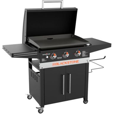 image of Blackstone - 28-in. Outdoor Griddle Cabinet - Black with sku:bb22067357-6528796-bestbuy-blackstone