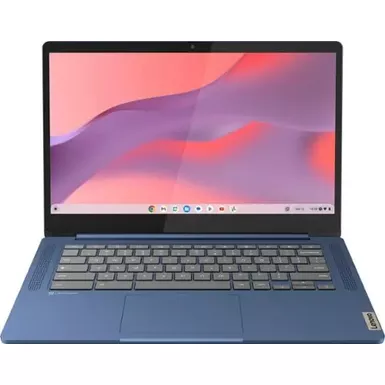 image of Lenovo - Slim 3 Chromebook 14" FHD Touch-Screen Laptop - MediaTek Kompanio 520 - 4GB Memory - 64GB eMMC - Abyss Blue with sku:bb22088513-bestbuy