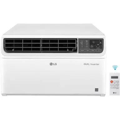 image of LG - 10,000 BTU Dual Inverter Smart Window Air Conditioner with sku:lw1022ivsm-almo