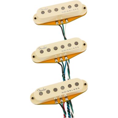 image of Fender Gen 4 Noiseless Stratocaster Pickups Set Of 3 Aged White with sku:fen-0992260000-guitarfactory