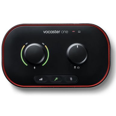 Focusrite Vocaster One Studio Essential Podcasting Kit with Vocaster DM1 Microphone and HP60v Headphones