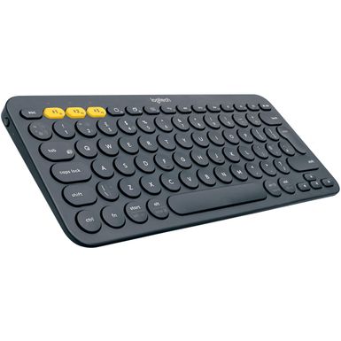 image of Logitech - K380 TKL Wireless Scissor Keyboard for PC, Laptop, Windows, Mac, Android, iPad OS, Apple TV - Gray with sku:bb19846138-4415400-bestbuy-logitech