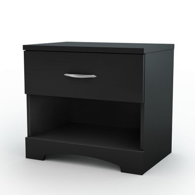 South Shore Step One Nightstand - pure black