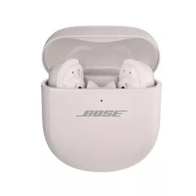 image of Bose QuietComfort Ultra Wireless Noise Cancelling Earbuds, White Smoke, Bundle with Fit Kit with sku:bo882826002p-adorama