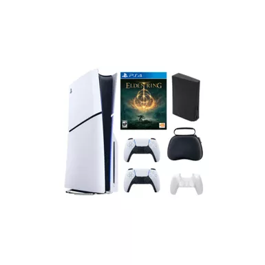 Playstation 5 Slim + Elden Ring Bundle with Extra Controller, Accessories