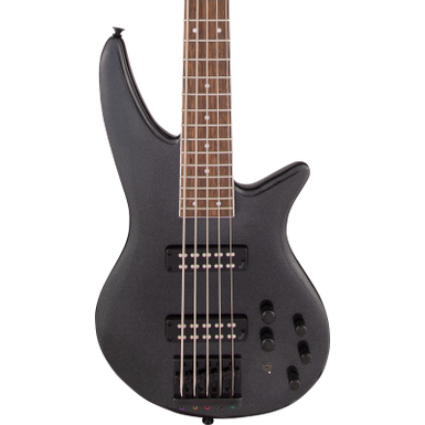 image of Jackson SBX V X Series Spectra 5-String Bass Guitar, Metallic Black with sku:ja2919704503-adorama