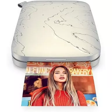 image of HP - Sprocket Select Portable Instant Photo Printer compatible with 2.3"x3.4" Zink Photo Paper - White with sku:bb21810918-bestbuy
