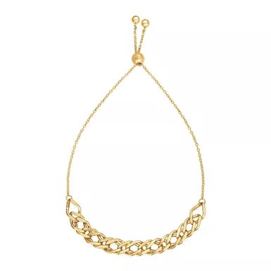 Adjustable Chain Bracelet in 14k Yellow Gold (9.25 Inch)