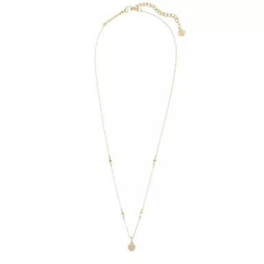 image of Kendra Scott Nola Short Gold Pendant Necklace (Gold/Iridescent Drusy) with sku:4217704873|gold|iridescnt-drusy-corporatesignature