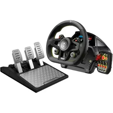 image of Turtle Beach VelocityOne Race Wheel & Pedal System for Xbox Series X, S, Windows PCs - Force Feedback, & Three Pedals - Black with sku:b0crjx8t67-amazon