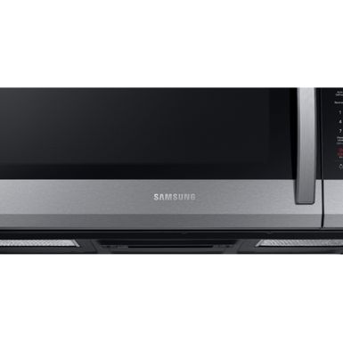 Alt View Zoom 15. Samsung - 1.9 Cu. Ft.  Over-the-Range Microwave with Sensor Cook - Stainless steel