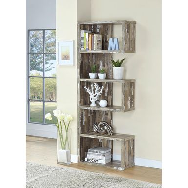 image of 5-tier Bookcase Salvaged Cabin with sku:800847-coaster