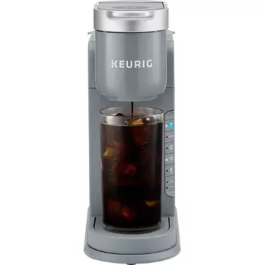 image of Keurig - K-Iced Single Serve K-Cup Pod Coffee Maker - Gray with sku:bb22093538-bestbuy