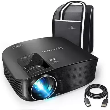 Vankyo - Leisure 510W Native 1080P Wireless Single LCD Portable Projector - Black