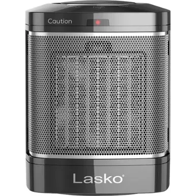 image of Lasko - Simple Touch Portable Ceramic Tabletop Electric Space Heater - Black with sku:bb21329893-bestbuy