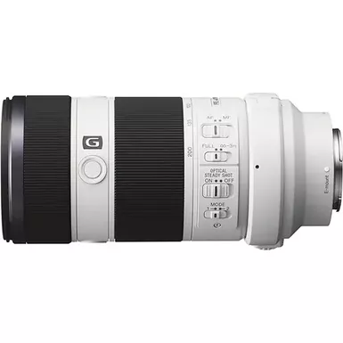 image of Sony - 70-200mm f/4 G E-Mount Telephoto Zoom Lens - White with sku:iso702004-adorama