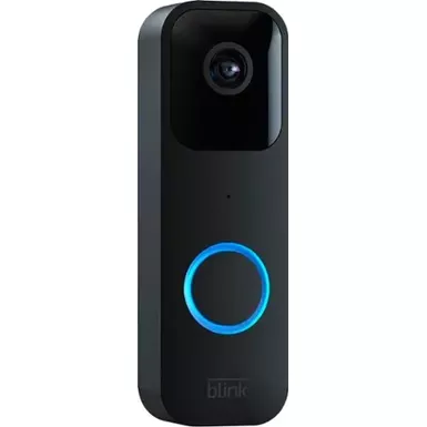 image of Blink - Smart Wifi Video Doorbell – Wired/Battery Operated - Black with sku:bb21900706-bestbuy