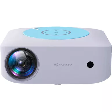 image of Vankyo - Leisure E30TBS Native 1080P 4K Supported Wireless Projector, screen included - White/Blue with sku:bb22040669-bestbuy