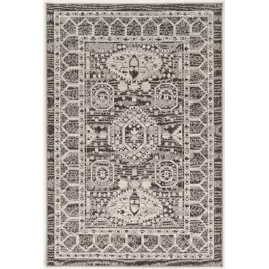 Valente Gray And Charcoal 5X7.6 Area Rug