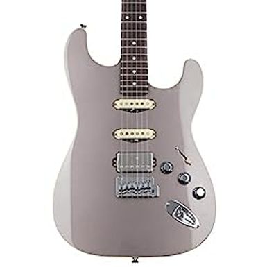 image of Fender Aerodyne Special Stratocaster Electric Guitar, Dolphin Gray, Rosewood Fingerboard with sku:fen-0252100343-guitarfactory