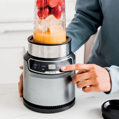 Alt View Zoom 14. Ninja - Nutri-Blender Pro Personal Blender with Auto-iQ - Cloud Silver