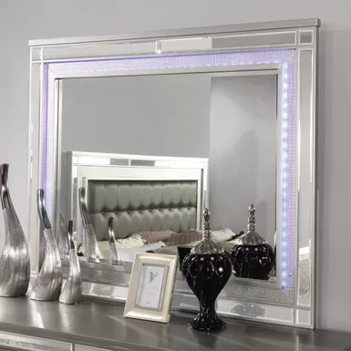 image of Contemporary Mirror in Silver with sku:idf-7977sv-m-foa