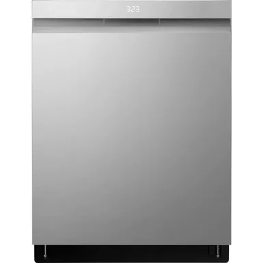 image of LG - 24" Top Control Smart Built-In Stainless Steel Tub Dishwasher with 3rd Rack, QuadWash Pro and 42dba - Stainless Steel with sku:bb22067078-bestbuy