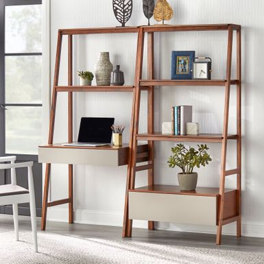 Rent to own Lifestorey Nordic Ladder Desk and Bookshelf 2 Piece