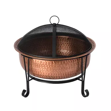 image of Fire Sense - Palermo Wood Burning Fire Pit - Copper with sku:bb21649099-bestbuy
